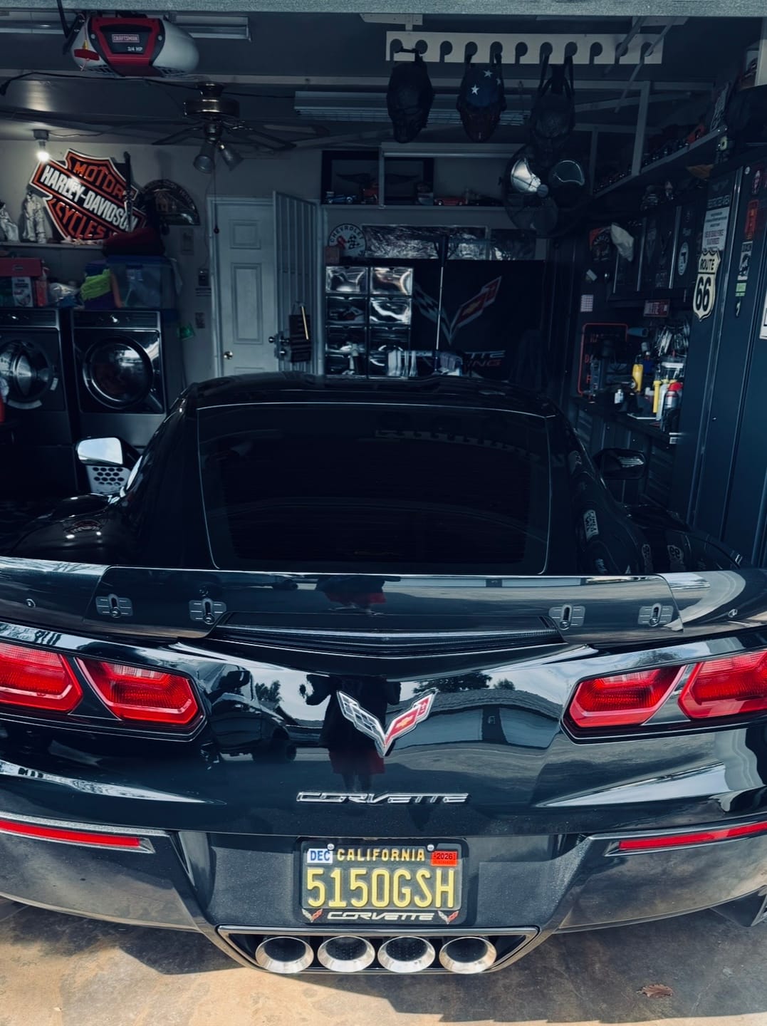 Customer photo review of Corvette C7 Wickerbill Rear Spoiler Extension (Dark Tinted)
