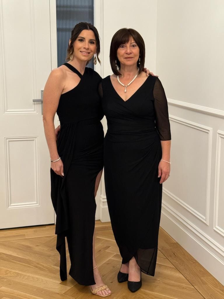 Customer photo review of Yancy Black Evening Dress