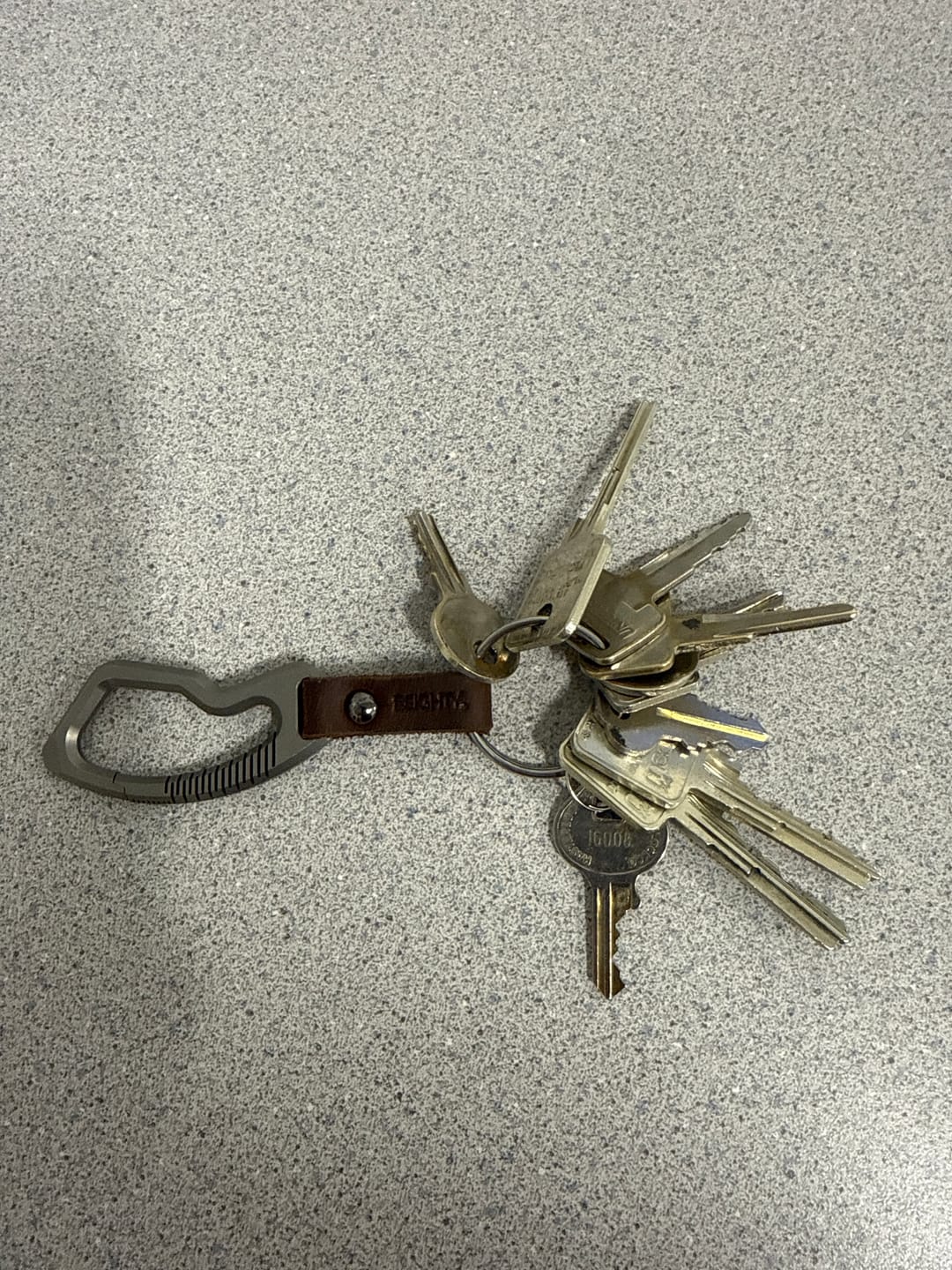 Customer photo review of 80Eighty®  Titanium Carabiner Keychain