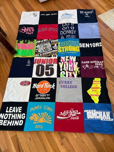 Customer photo review of Classic T-Shirt Blanket