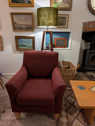 Customer photo review of Fabric Paint -- Maroon