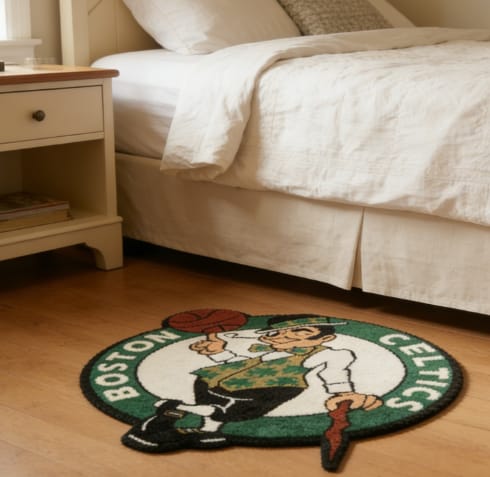 Customer photo review of Boston Celtics™ Rug