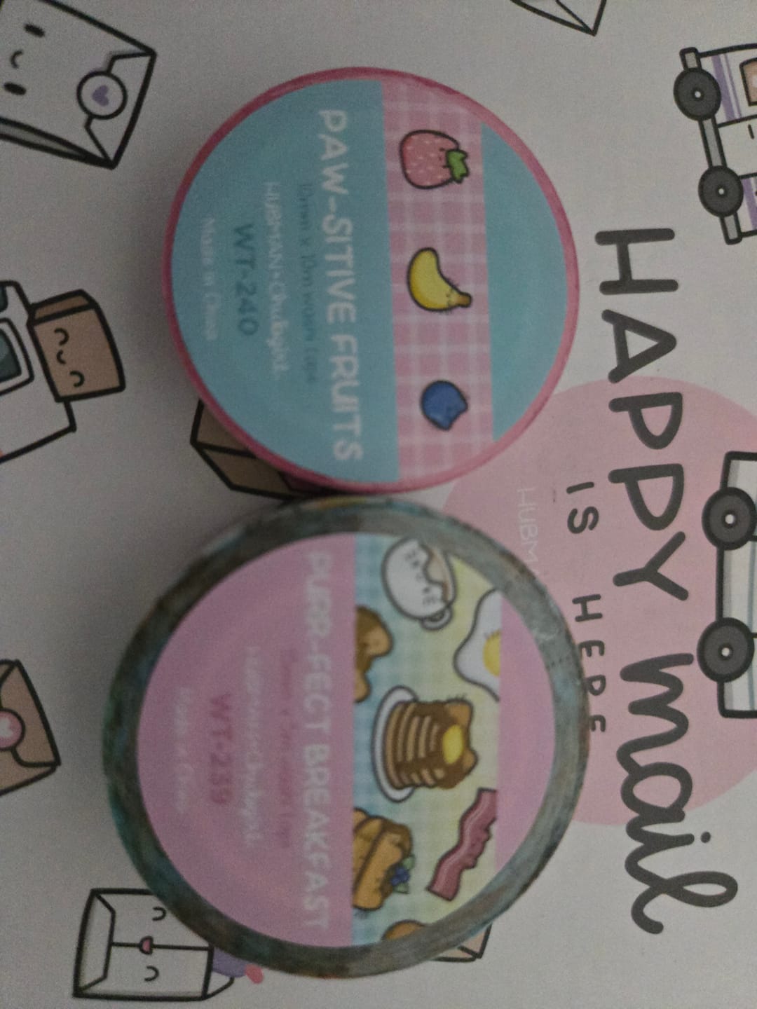 Customer photo review of Purr-fect Breakfast Washi Tapes (Set of 2)