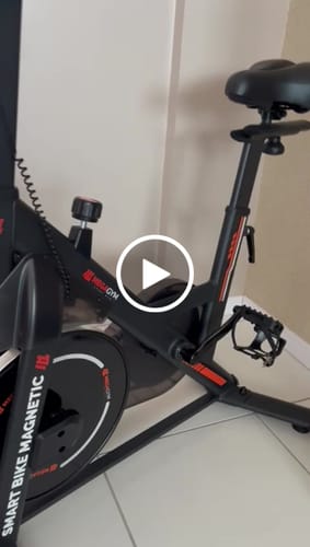 Customer video review of Bicicleta Ergométrica Smart Bike Magnetic MegaGym