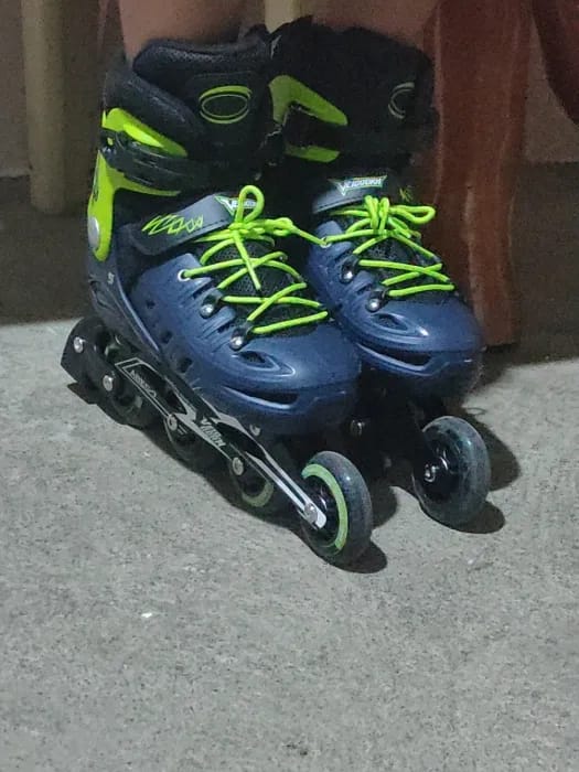 Customer photo review of Adjustable Inline Skates – Light Up LED Wheels (Kids & Adults)