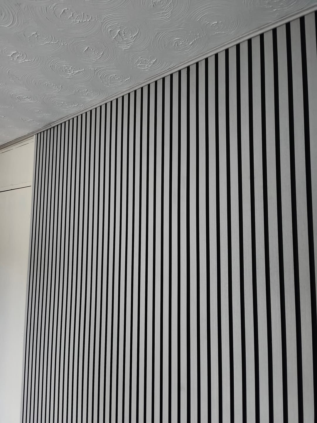 Customer photo review of Acoustic Slat Wall Panel - Grey Oak
