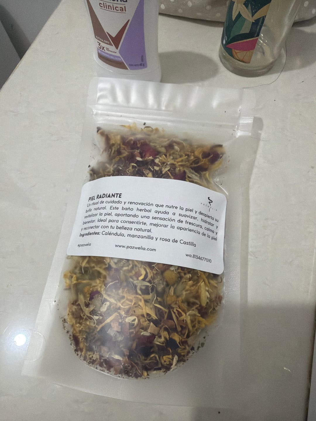 Customer photo review of Baño Herbal Piel Radiante 30 gr