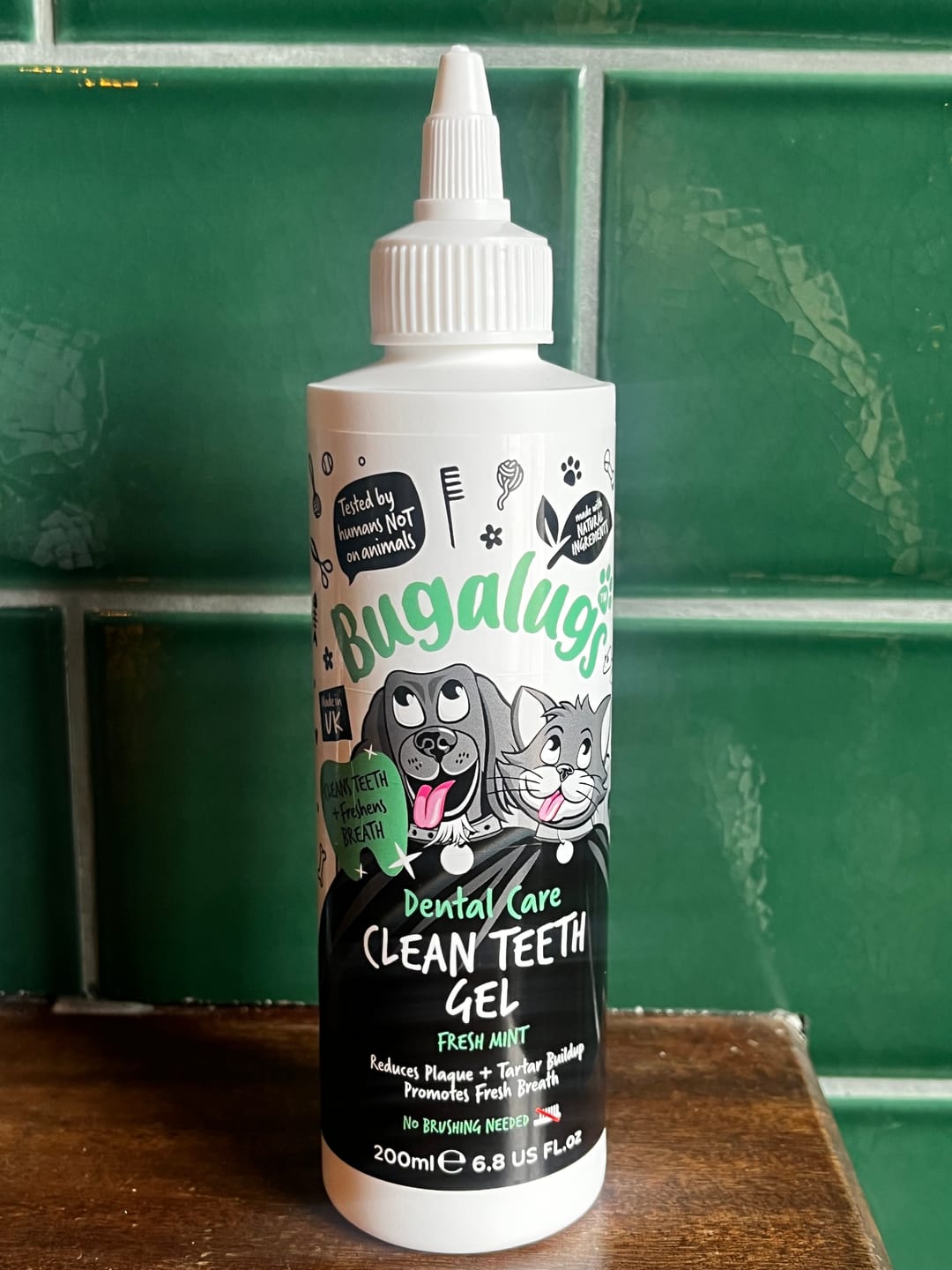 Customer photo review of Dental Care Clean Teeth Gel with Fresh Mint for Dogs & Cats