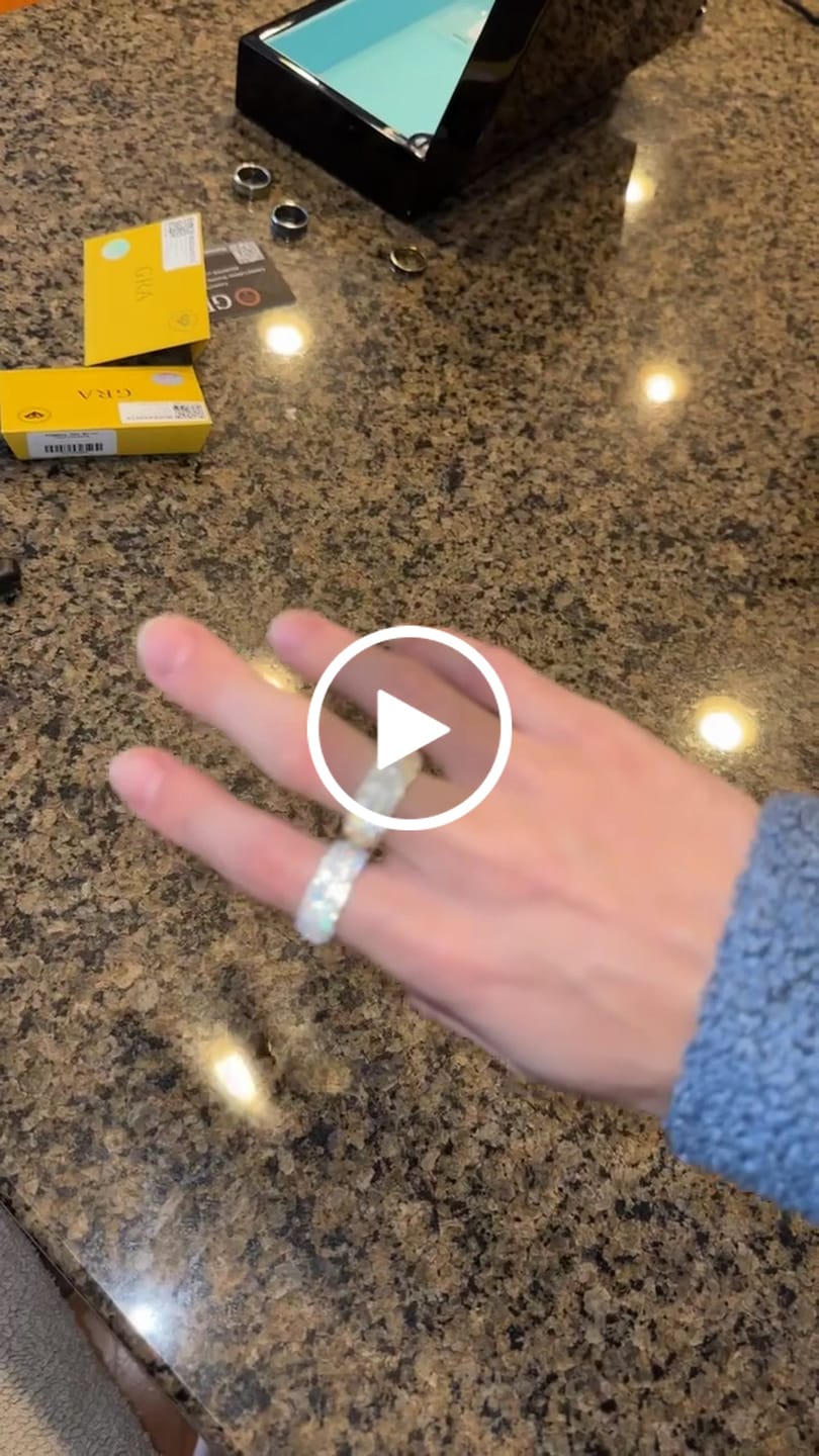 Customer video review of Moissanite 5 Row Paved Ring - 18K Vermeil - D Colour - VVS1