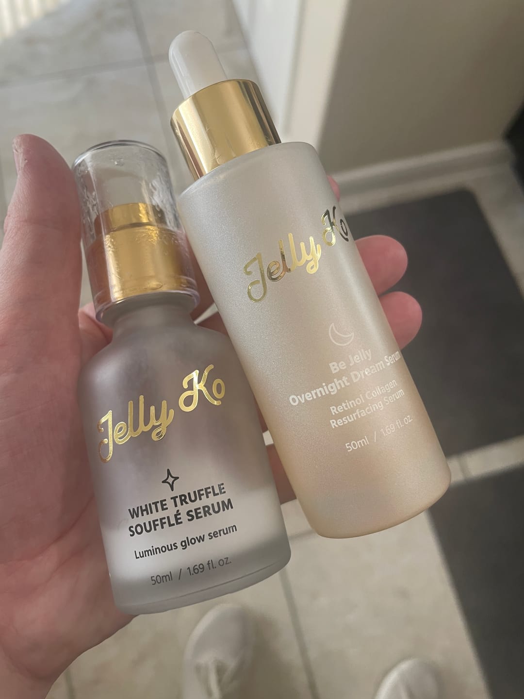 Customer photo review of Jelly Ko White Truffle Soufflé Serum