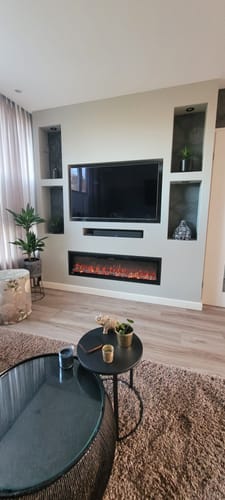 Customer photo review of Lumea Fires Elektrische sfeerhaard Avero 50″ inch – 128 cm