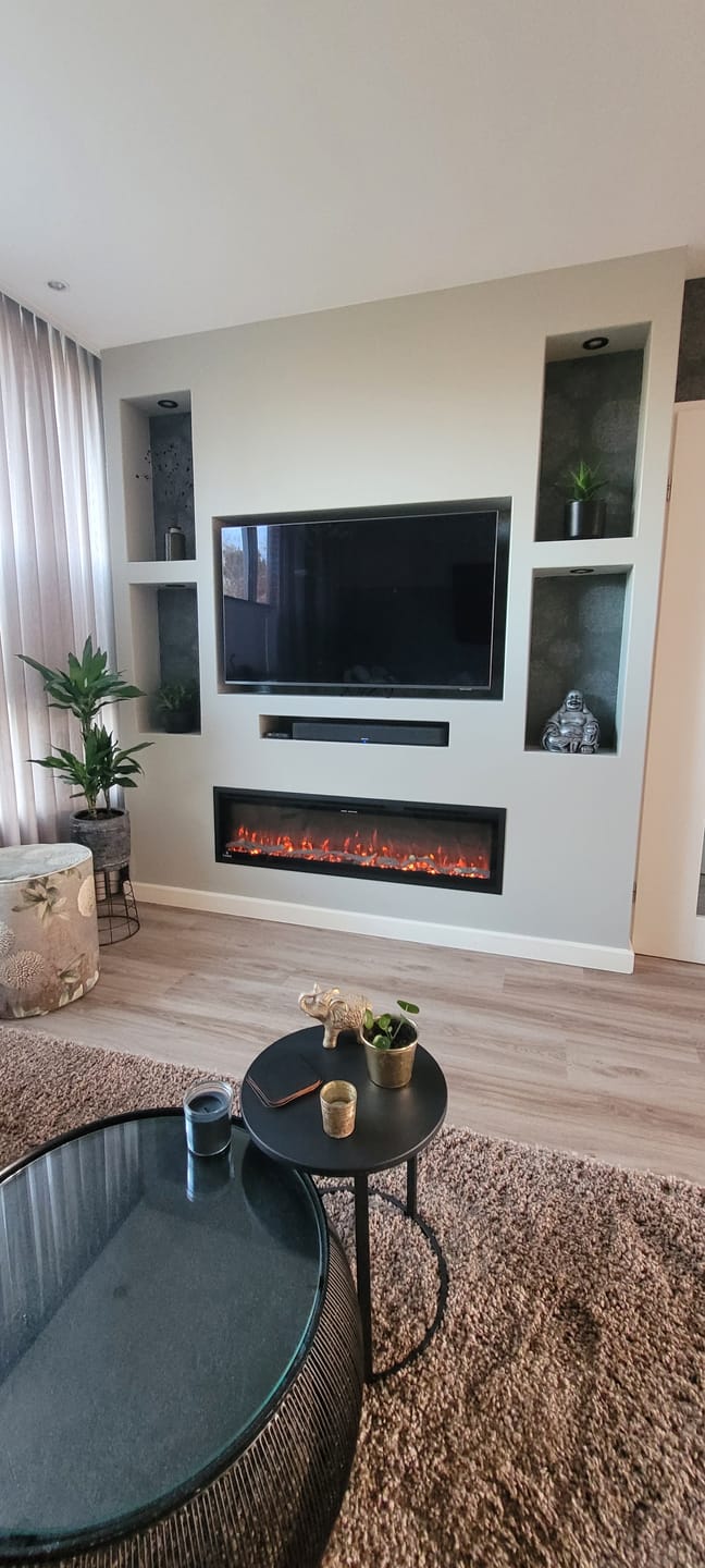 Customer photo review of Lumea Fires Elektrische sfeerhaard Avero 50″ inch – 128 cm