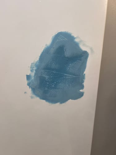 Customer photo review of Large Wall Damage - Tub and Shower Repair Kit