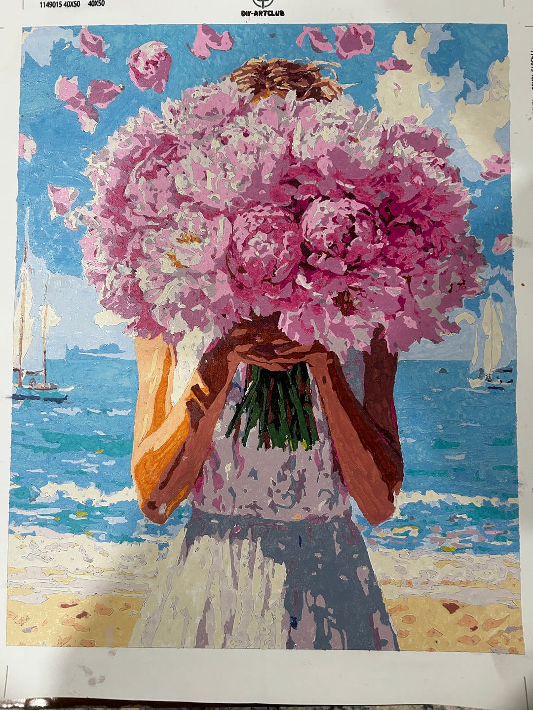 Customer photo review of Flower breeze | Paint by Number