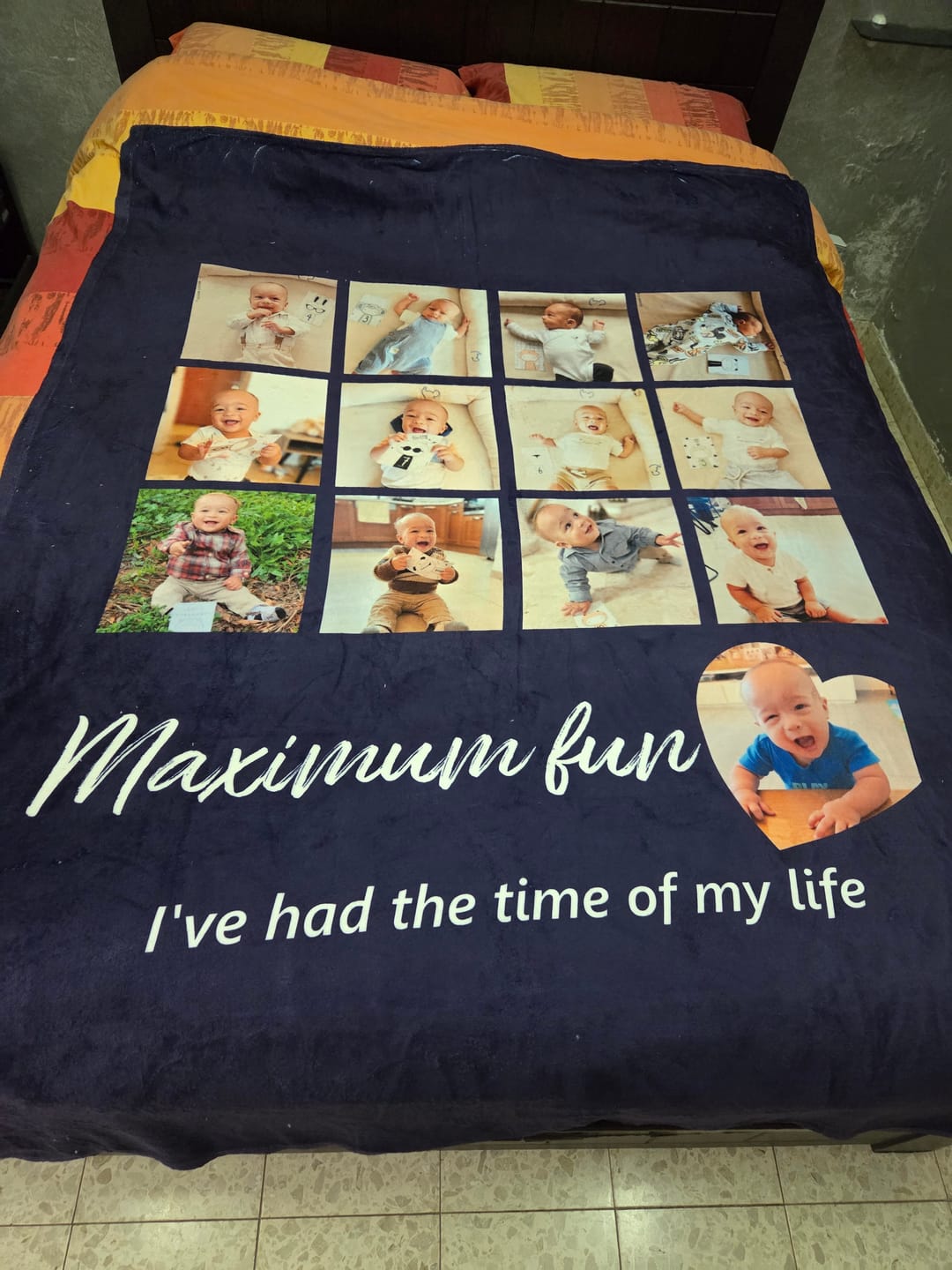 Customer photo review of שמיכה פלאפי בעיצוב אישי Memories
