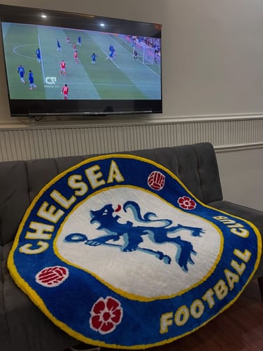 Customer photo review of Chelsea FC® Logo Rug
