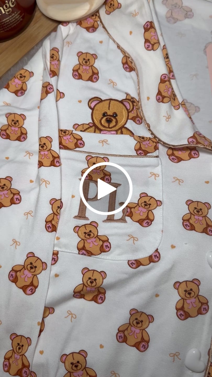 Customer video review of Women's Teddy Bear Pyjamas