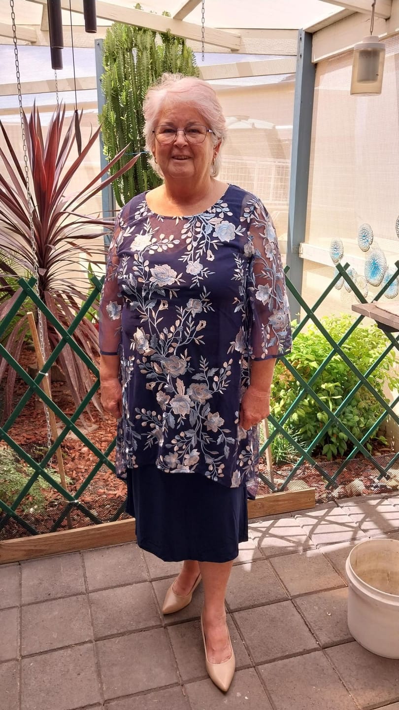 Customer photo review of Xyla Blue Blossom 2 Piece Set