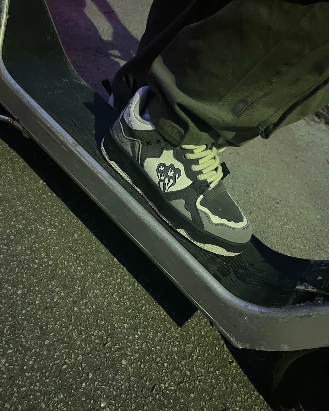 Customer photo review of Monochrome Shadowwave Heavy-Duty Street Sneakers-1507