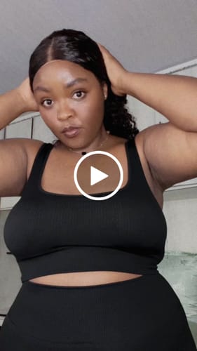 Customer video review of Ribbed Knitted 2 Piece Set Gym Crop Tank Leggings Set