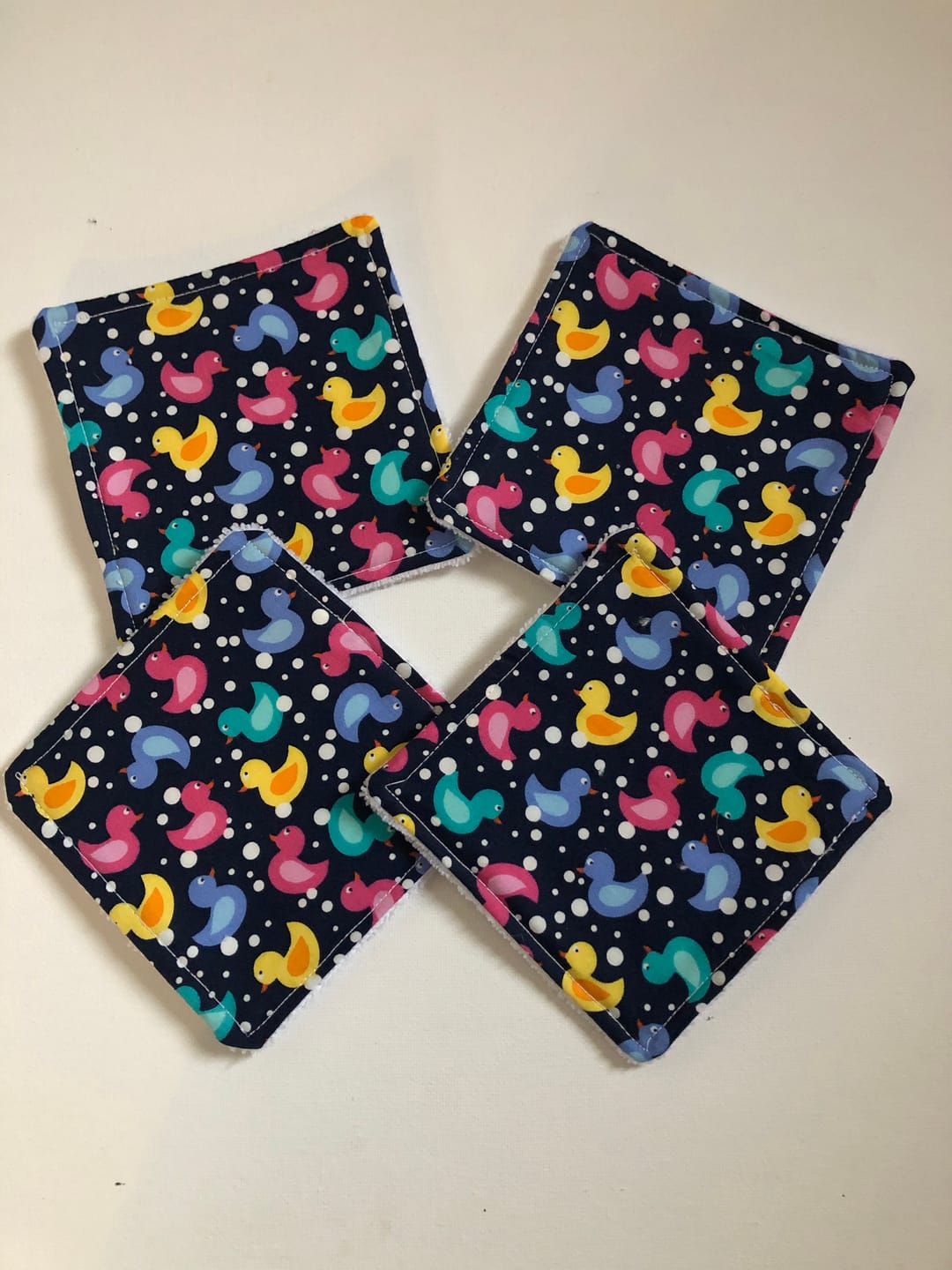 Customer photo review of Multicoloured Ducks Rose & Hubble Cotton Poplin Fabric