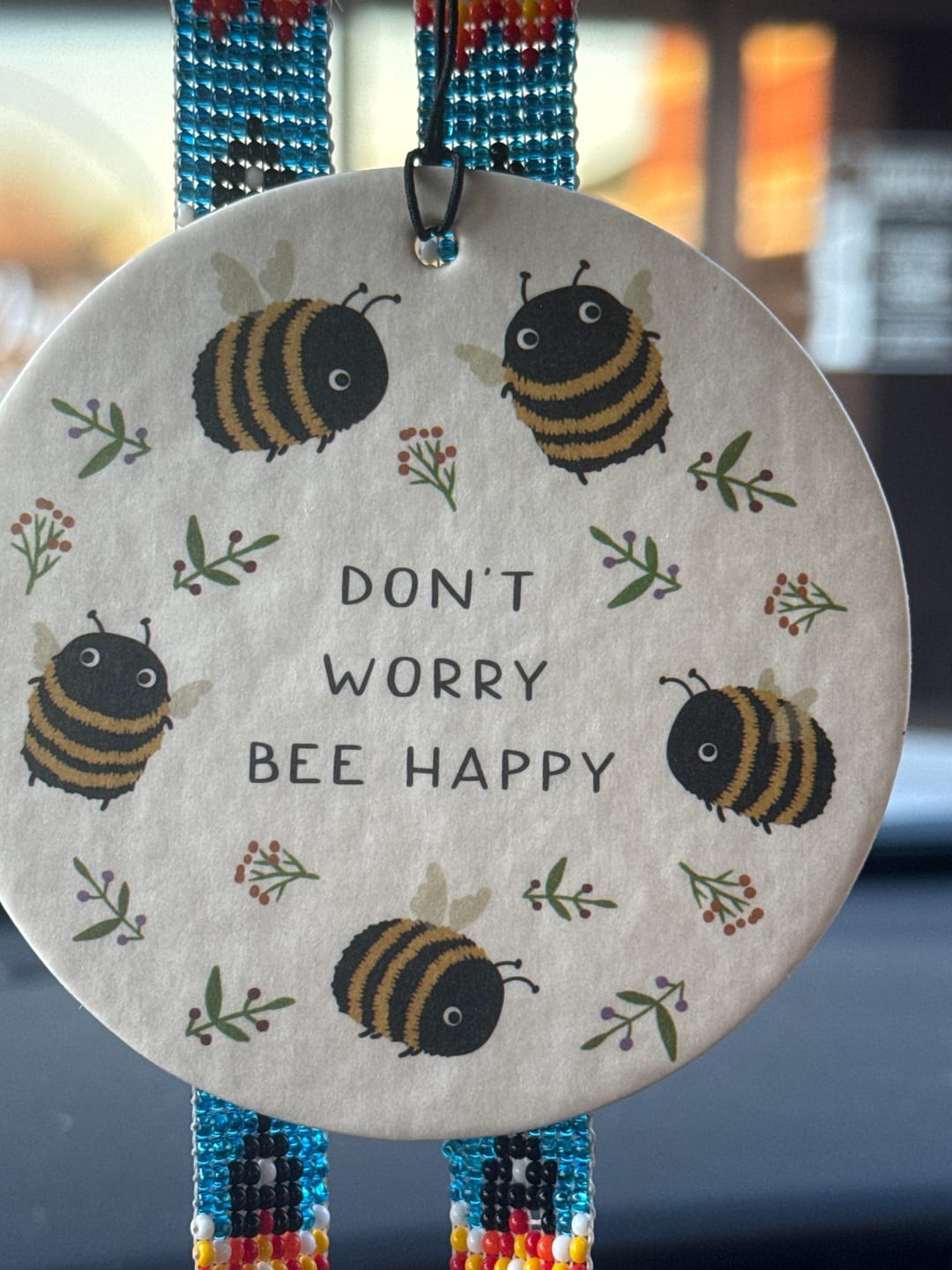 Customer photo review of Don't Worry Bee Happy Air Freshener