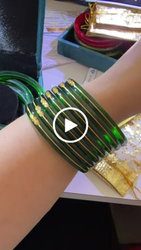 Customer video review of Light Green - "Divya Shringar" 916 22k