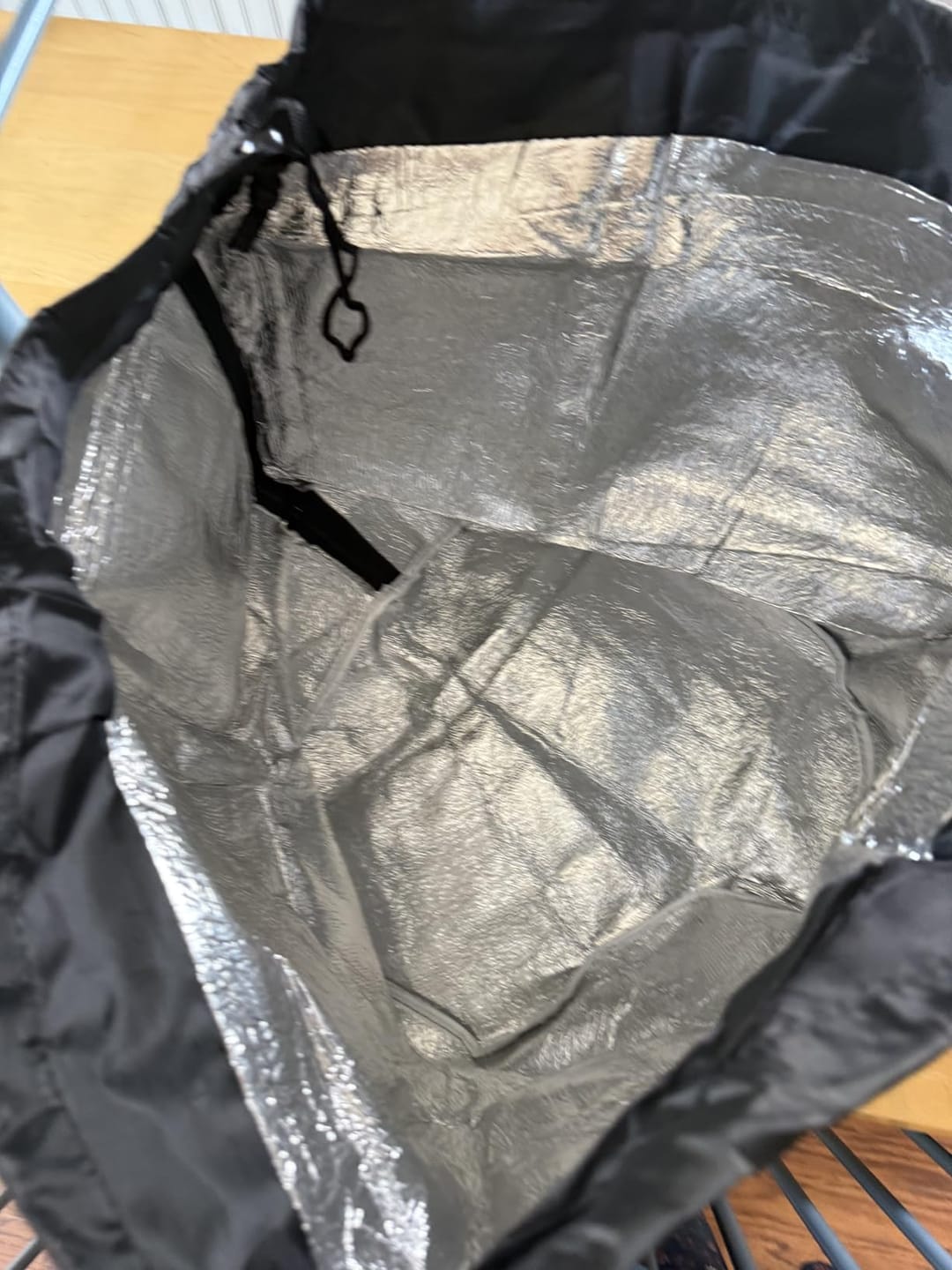 Customer photo review of Thermal Plant Pot Cover 20" – Winter Root Freeze Protection