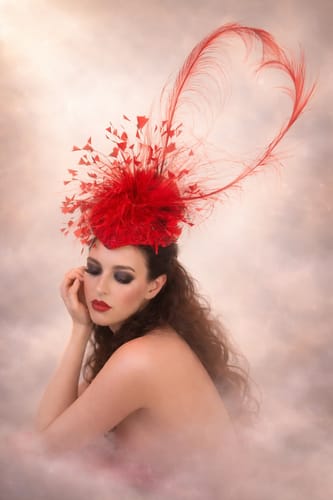 Customer photo review of Burnt Ostrich Feather Plume 60cm - FE003