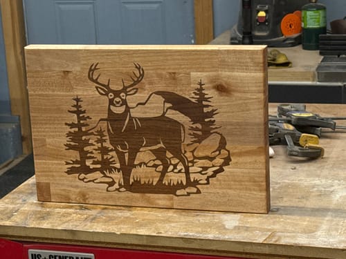 Customer photo review of Deer Inlay Digital File