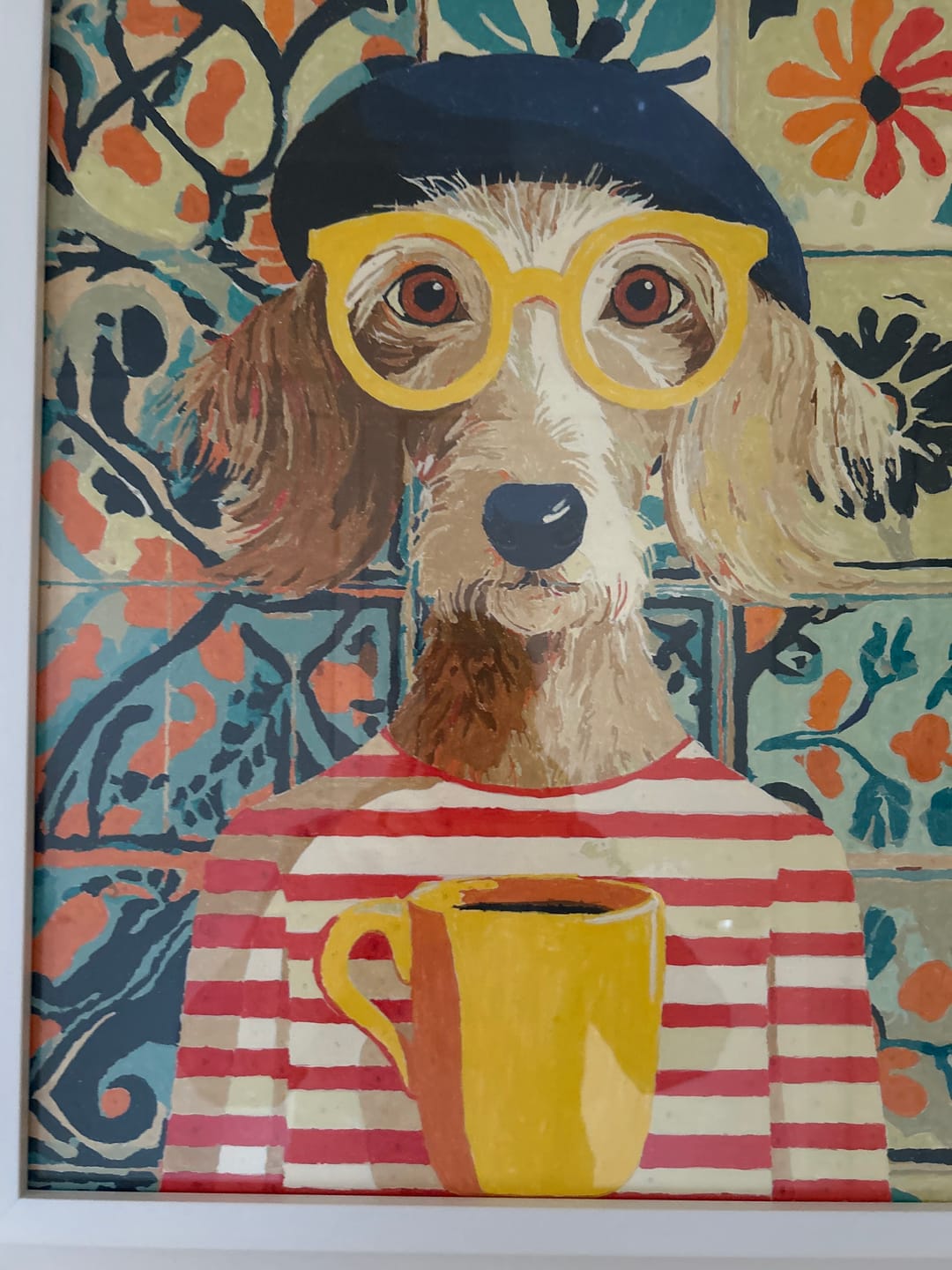 Customer photo review of French style dog | Paint by Number