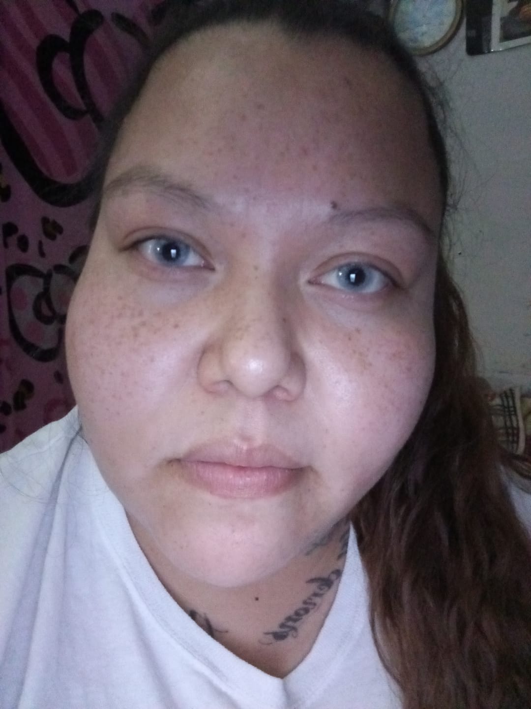Customer photo review of FANTASY SNOW FLAKE Prescription Colored Contact Lenses