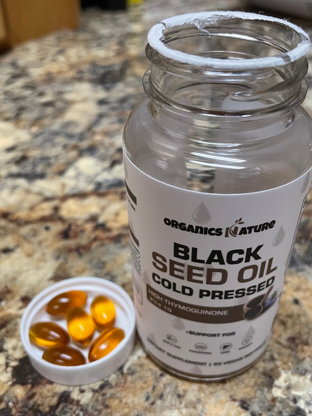 Customer photo review of Black Seed Oil Capsules Cold Pressed