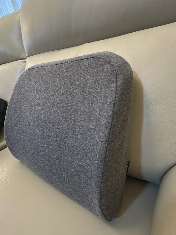 Customer photo review of Getha Guardian Lumbar Support Latex Cushion