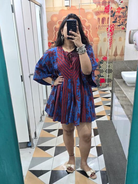 Customer photo review of Anaya Cotton Midi Dress