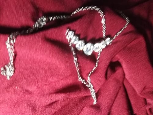 Customer photo review of Moissanite Necklace for Woman Wedding Fine Jewely with Certificates 925 Sterling Sliver Plated 18k White Gold Necklace
