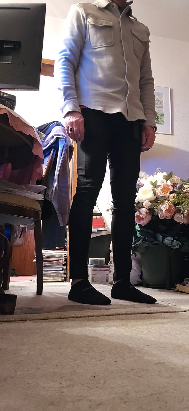 Customer photo review of Black Slim Fit Chino