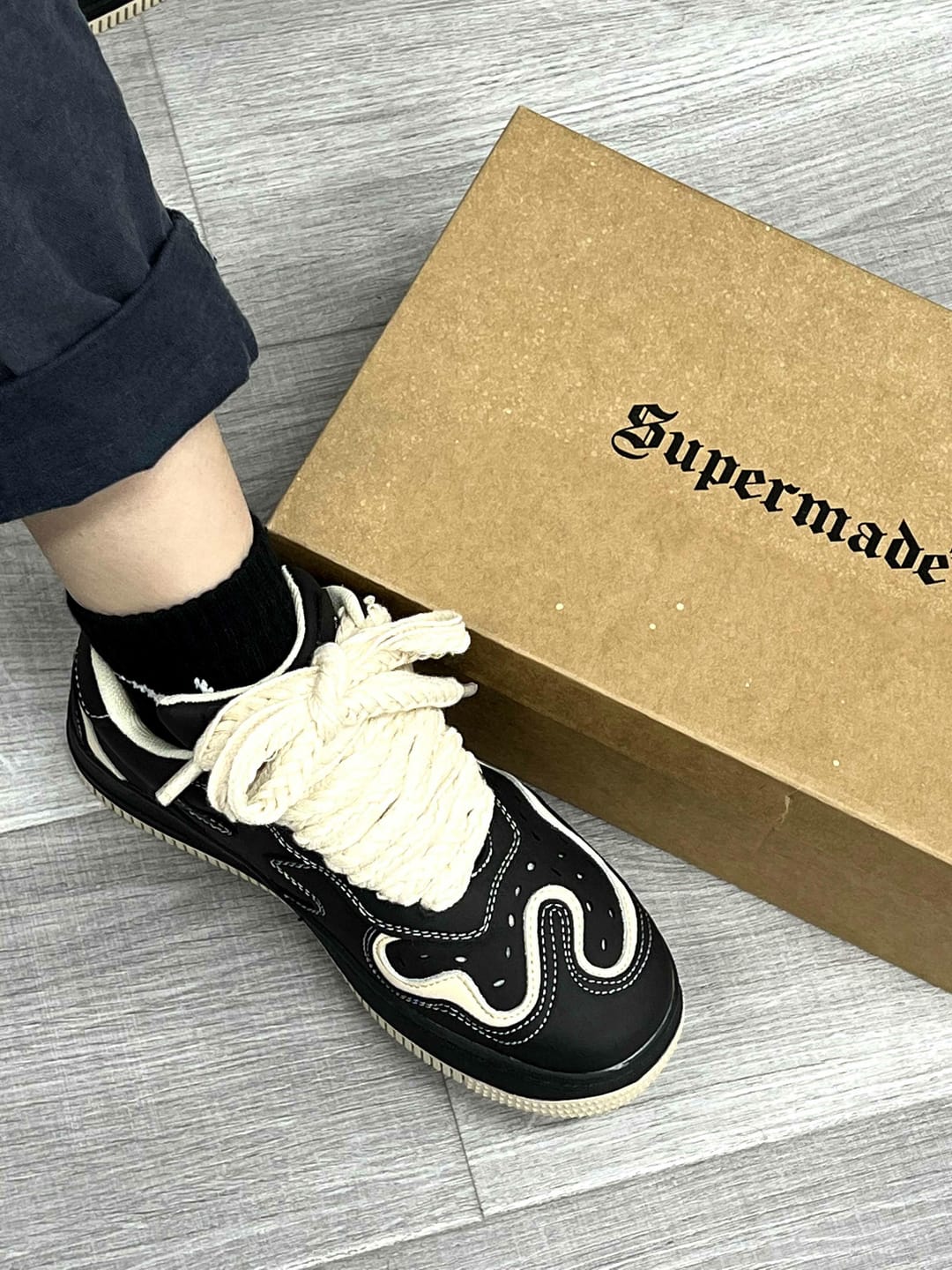 Customer photo review of Thesupermade High Street Skateboard Couple Shoes -1479