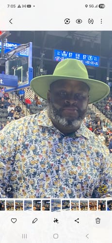 Customer photo review of Atlanta Wide Brim Fedora - Assorted Colors