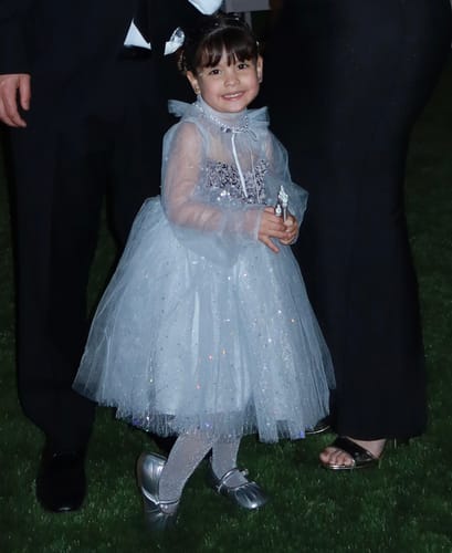 Customer photo review of Girls Birthday Party Dress Long Sleeve Sequin Flower Girl Puffy Pageant Princess Dress