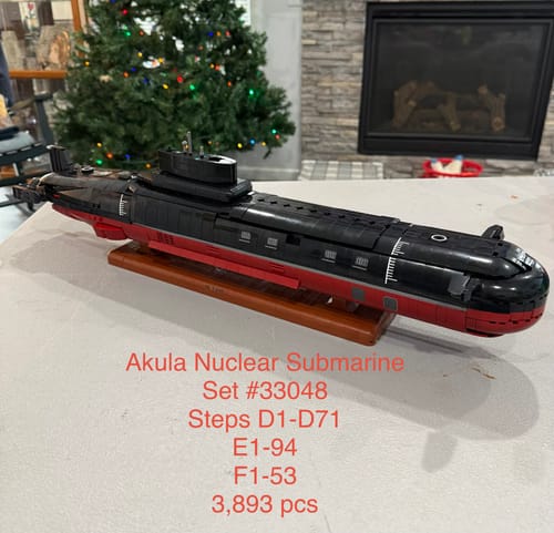 Customer photo review of Project 941 Akula Nuclear Submarine 2894pcs