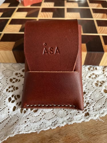 Customer photo review of Slimmad plånbok i äkta läder