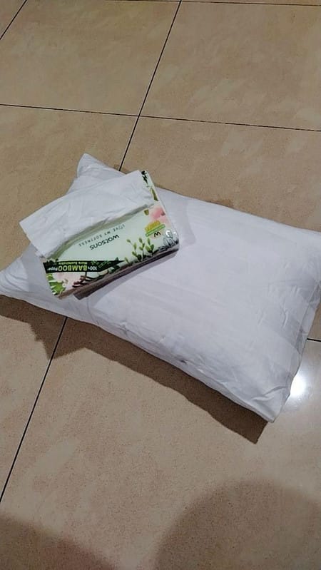Customer photo review of Getha Travel Pillow - Small