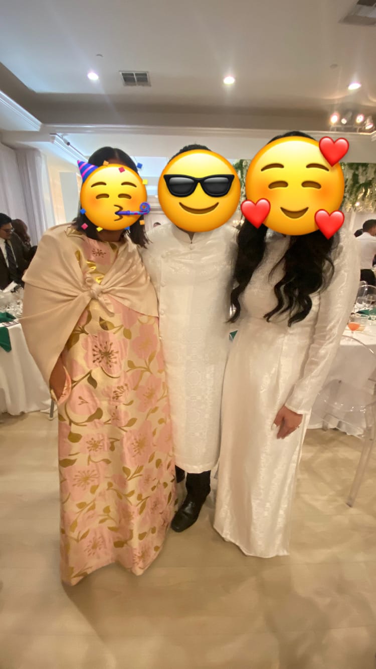 Customer photo review of NATASHA dress Garden Wall Blush
