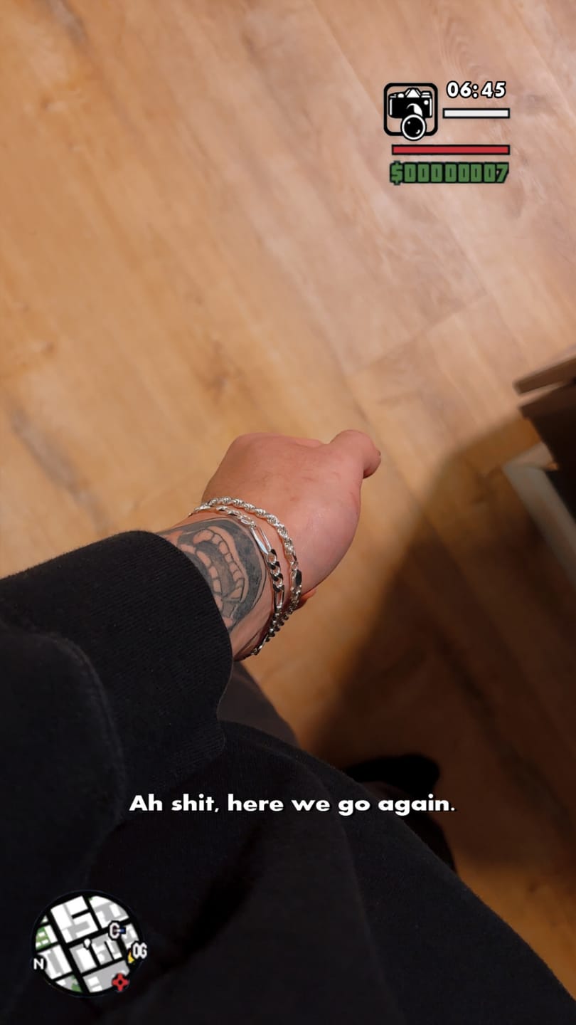 Customer photo review of SILVER FIGARO BRACELET