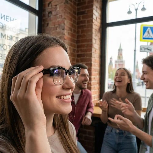 Customer photo review of 2026 New AI Smart Glasses 4K 8MP HD Camera Video 1080P 100+ Languages Translation WiFi Sunglasses Bluetooth Call Music Men Women
