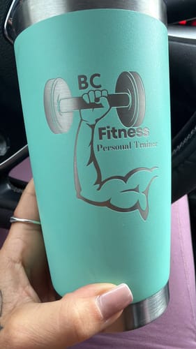 Customer photo review of (6 Pieces) Laser Engraved Tumbler | 20 oz