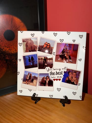 Customer photo review of Azulejo c/ 8 Fotos Personalizado