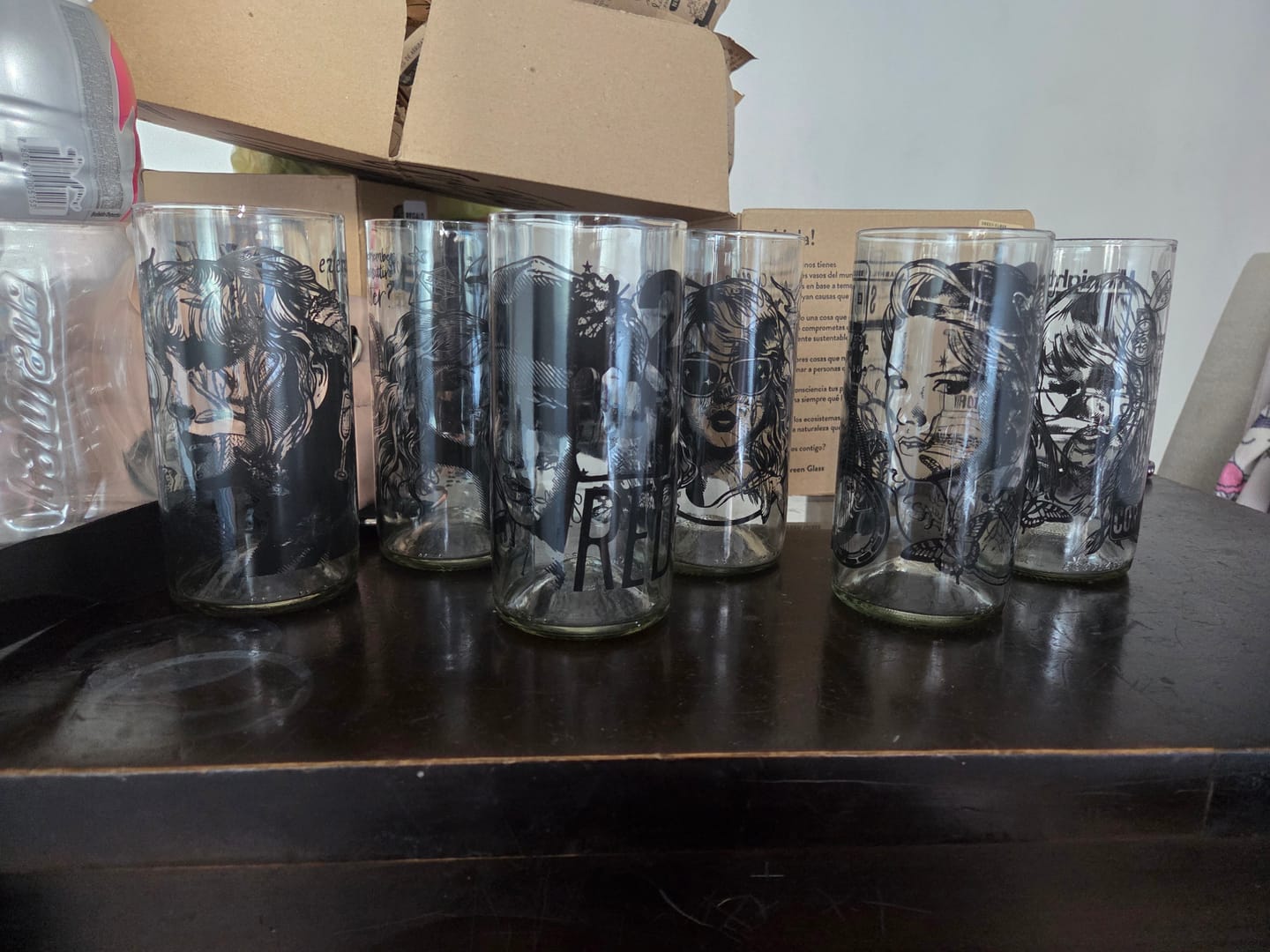 Customer photo review of Green Glass (Taylor's Version) - Juego de 6 Vasos - 500 ml