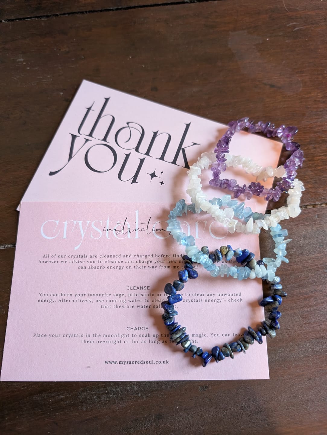 Customer photo review of Aquamarine Bracelet